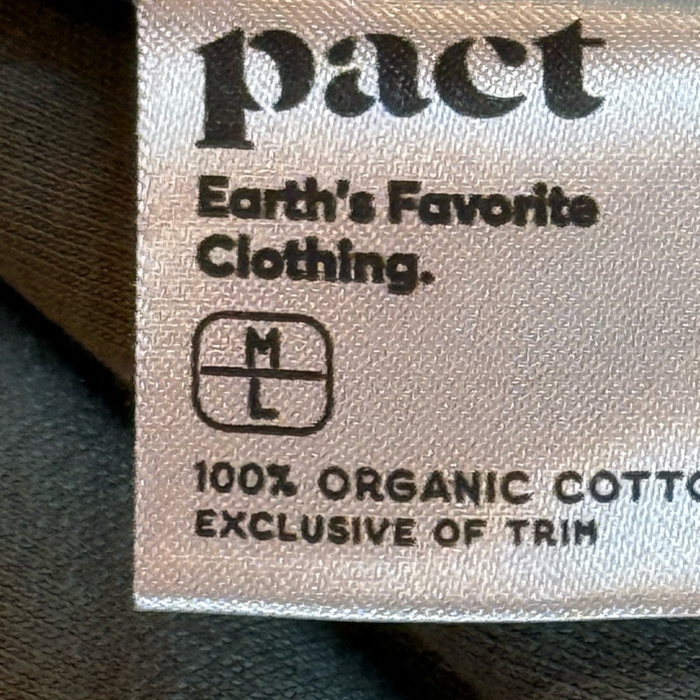 Pact Airplane Cardigan Organic Sustainable Cotton with Pockets Green Size M L - Picture 8 of 8